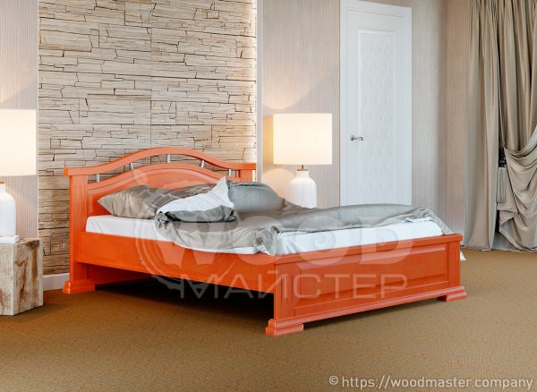 Двоспальне ліжко ЕЛІТ, колір вільха