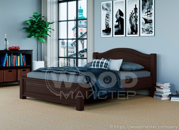 Двоспальне ліжко ВІКТОРІЯ, колір венге