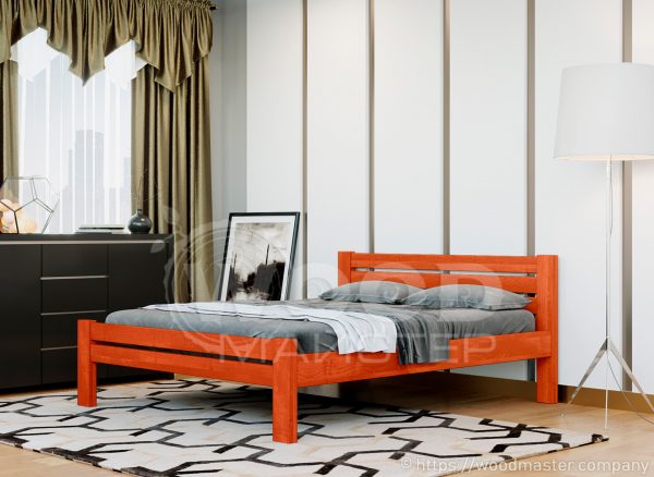 Двоспальне ліжко ПРЕМ’ЄРА, колір вільха
